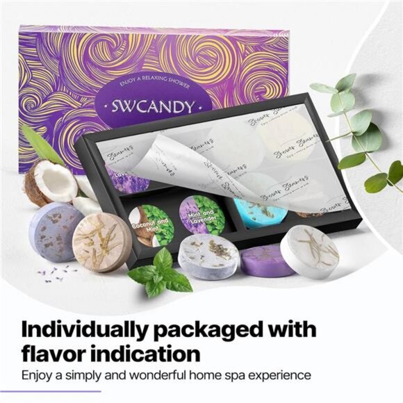 Shower Steamers Aromatherapy Mothers Gift - 8 Pcs - Picture 6 of 7